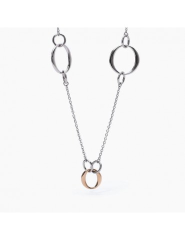 2Jewels | Collana in acciaio PVD rosato con elementi tondi | 251829