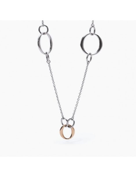 2Jewels | Collana in acciaio PVD rosato con elementi tondi | 251829