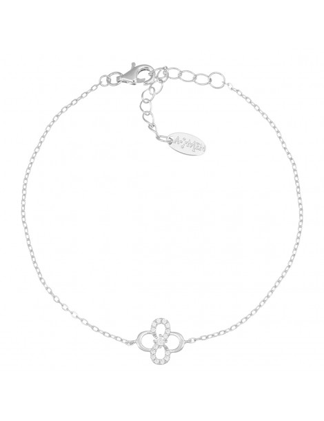 Amen | Coccole Luxury | Bracciale in argento 925‰ con zirconi bianchi | BRQUINBBZ