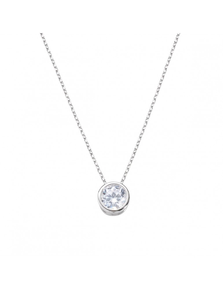 Amen | Diamonds | Collana in argento 925‰ con punto luce | CLSOT60BB