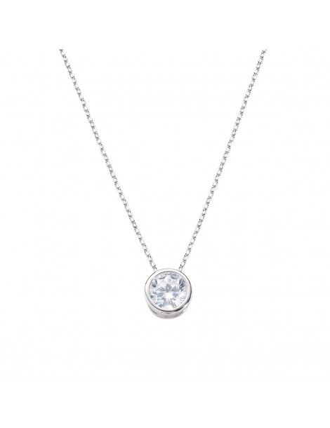 Amen | Diamonds | Collana in argento 925‰ con punto luce | CLSOT60BB