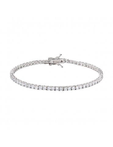 Amen | Tennis | Bracciale tennis in argento 925‰ con zirconi bianchi | TNBB25