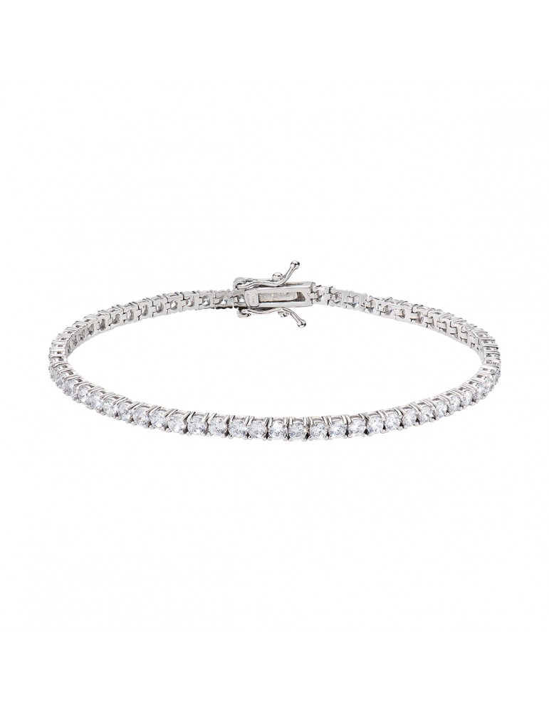 Amen | Tennis | Bracciale tennis in argento 925‰ con zirconi bianchi | TNBB25