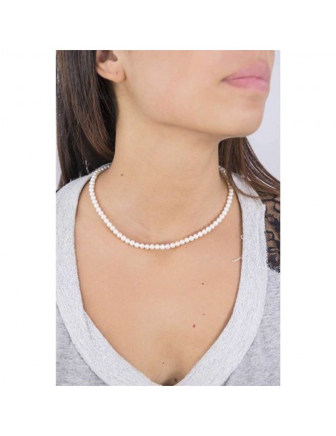 Comete Gioielli | Perle easy basic | Collana in Oro 750‰ con perle coltivate acqua dolce | FWQ 102 AM