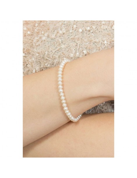 Comete Gioielli | Perle Easy Basic | Bracciale in Oro 750‰ con perle coltivate acqua dolce | BRQ 109 AM