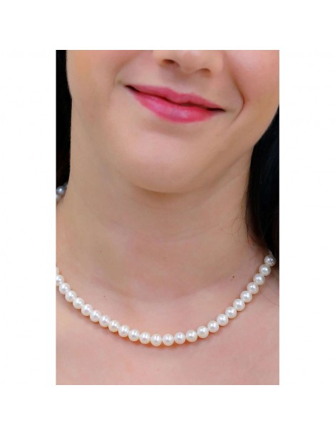 Comete Gioielli | Perle easy basic | Collana in Oro 750‰ con perle coltivate acqua dolce | FWQ 106 AM45