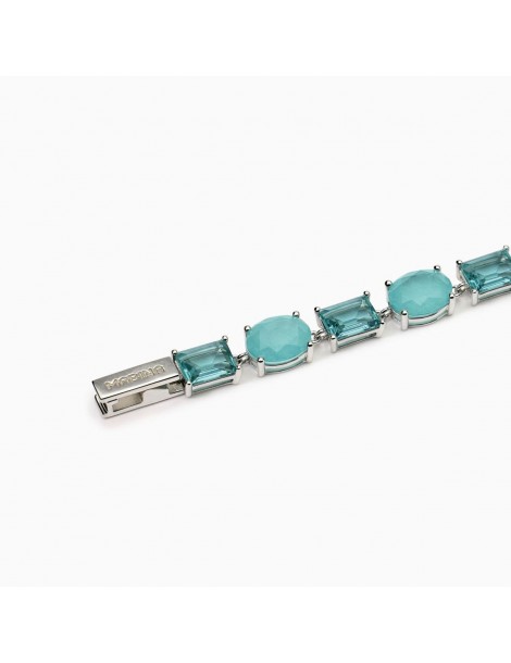 Mabina gioielli | Santorini | Bracciale in argento 925‰ con fusion stone azzurro | 533898