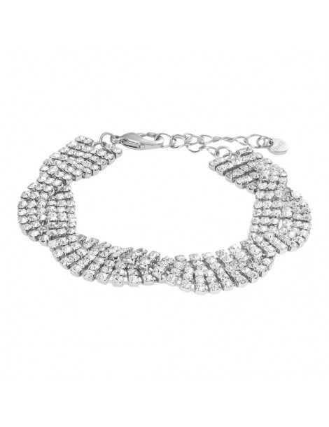 Stroili | Romantic Shine | Bracciale tennis in metallo con zirconi bianchi | 1683803