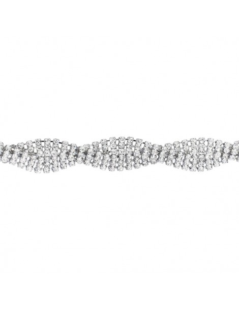 Stroili | Romantic Shine | Bracciale tennis in metallo con zirconi bianchi | 1683803