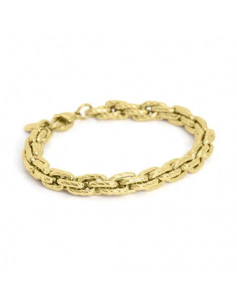 Stroili | Lady Code | Bracciale catena in acciaio dorato | 1683736