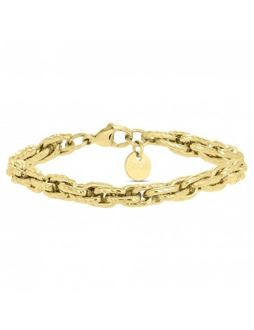 Stroili | Lady Code | Bracciale catena in acciaio dorato | 1683736