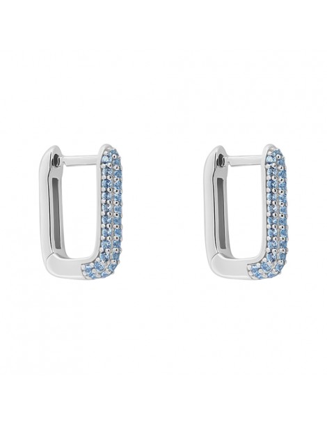 Stroili | Silver Rainbow | Orecchini argento 925‰ con zirconi azzurri | 1691427