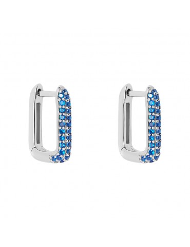 Stroili | Silver Rainbow | Orecchini argento 925‰ con zirconi blu | 1691429