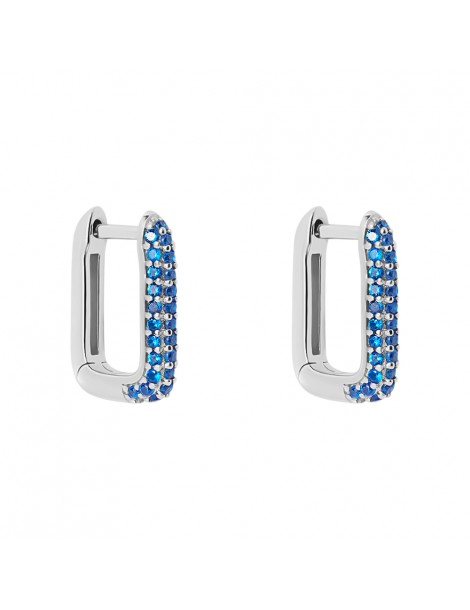 Stroili | Silver Rainbow | Orecchini argento 925‰ con zirconi blu | 1691429