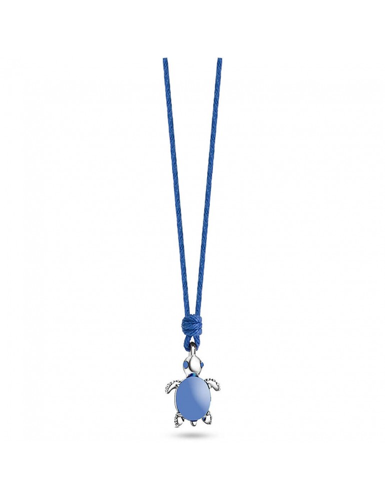 Nanan | Nanàn Bijou | Collana con cordino blu e tartaruga | NAN0440