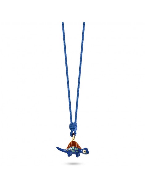 Nanan | Nanàn Bijou | Collana con cordino blu e dinosauro | NAN0448