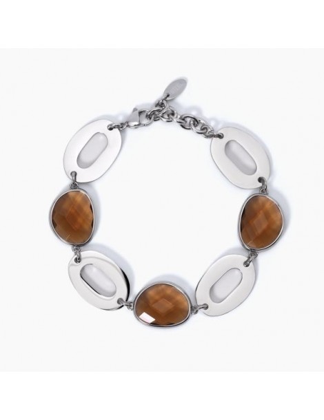 2Jewels | Bracciale in acciaio con glass smoky | 232338