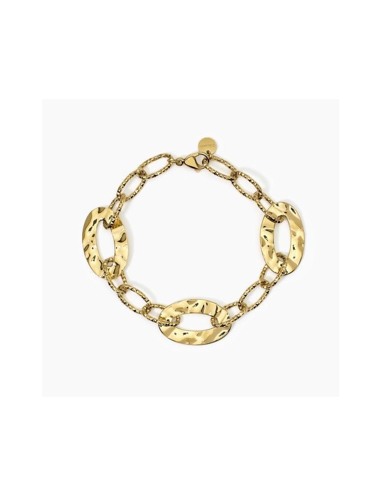 2Jewels | Bracciale in acciaio dorato con maglie ovali | 232487