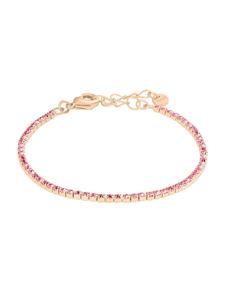 Stroili | Romantic Shine | Bracciale tennis in metallo con cristalli rosa | 1685830