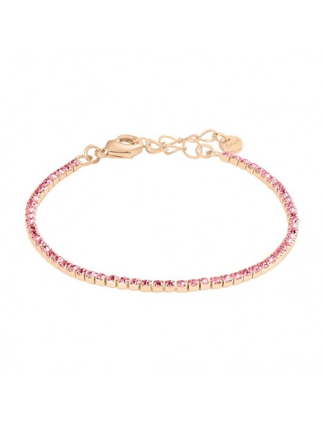 Stroili | Romantic Shine | Bracciale tennis in metallo con cristalli rosa | 1685830