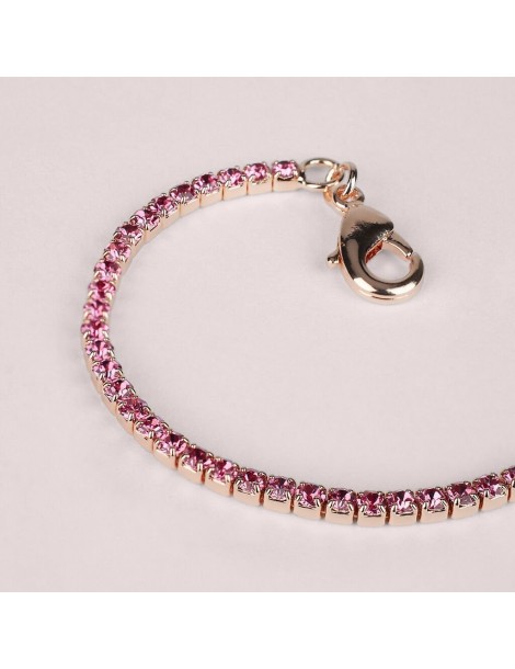 Stroili | Romantic Shine | Bracciale tennis in metallo con cristalli rosa | 1685830