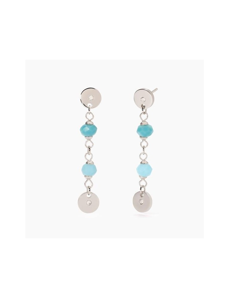 2Jewels | Orecchini in acciaio con glass multicolor | 261474