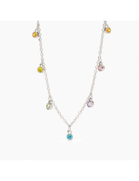 2Jewels | Collana in acciaio con zirconi multicolor | 251930