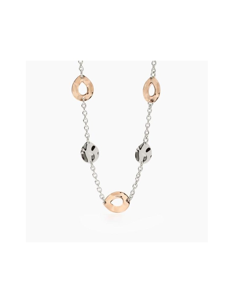 2Jewels | Collana in acciaio PVD rosato con cristalli bianchi | 251941