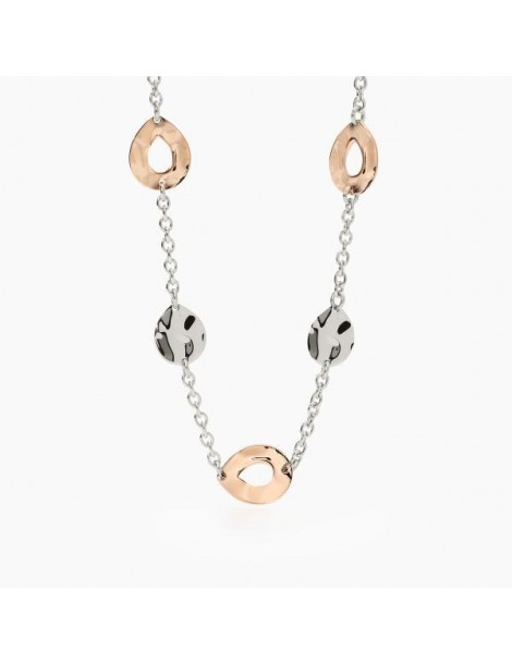 2Jewels | Collana in acciaio PVD rosato con cristalli bianchi | 251941