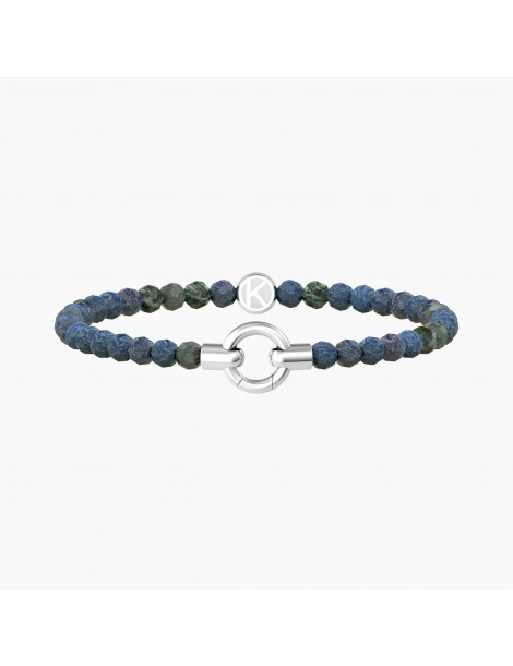 Kidult By You | Mamanonmama | Bracciale in acciaio componibile con agata azzurra | 732204