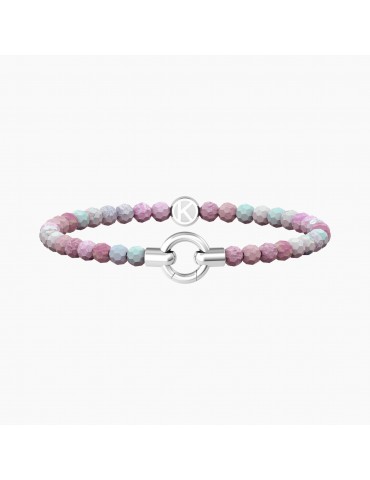 Kidult By You | Mamanonmama | Bracciale in acciaio componibile con agata rosa | 732202