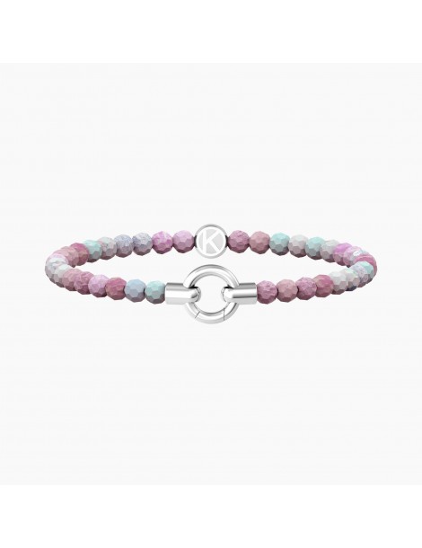 Kidult By You | Mamanonmama | Bracciale in acciaio componibile con agata rosa | 732202