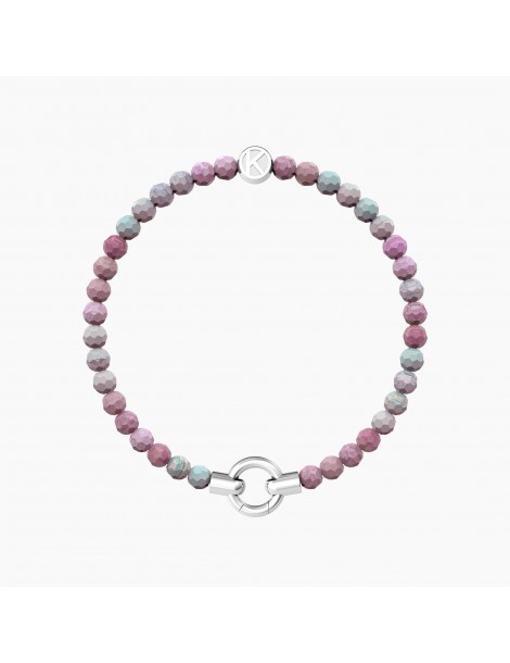 Kidult By You | Mamanonmama | Bracciale in acciaio componibile con agata rosa | 732202