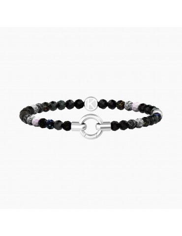 Kidult By You | Mamanonmama | Bracciale in acciaio componibile con agata nera | 732203