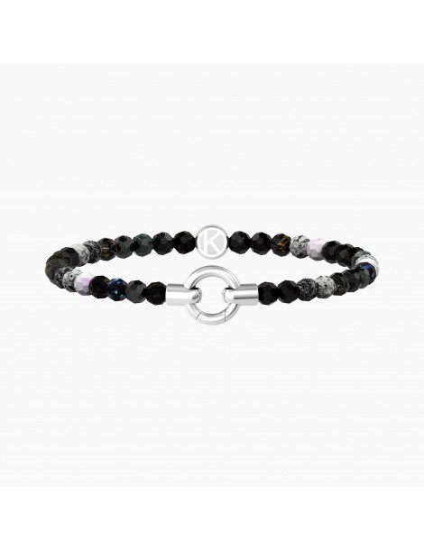 Kidult By You | Mamanonmama | Bracciale in acciaio componibile con agata nera | 732203