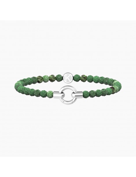 Kidult By You | Mamanonmama | Bracciale in acciaio componibile con agata verde | 732205