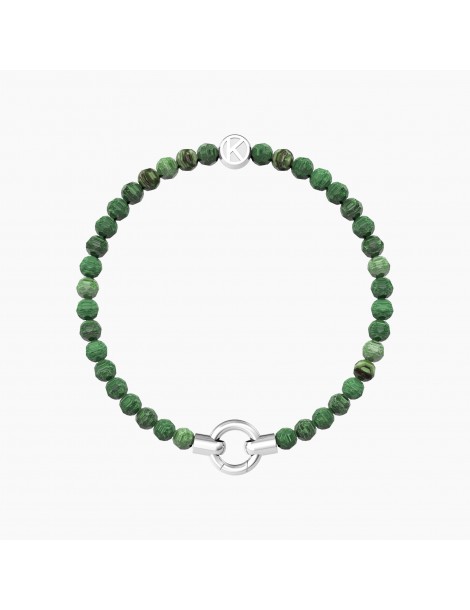 Kidult By You | Mamanonmama | Bracciale in acciaio componibile con agata verde | 732205