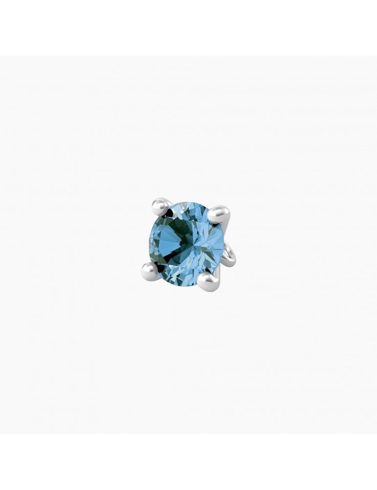 Kidult By You | Energia | Obbiettivo | Charm in acciaio con zircone azzurro | 741120