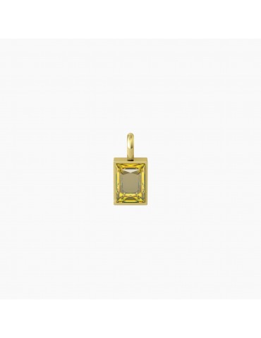 Kidult By You | Energia | Sogni | Charm in acciaio dorato con zircone giallo | 741129