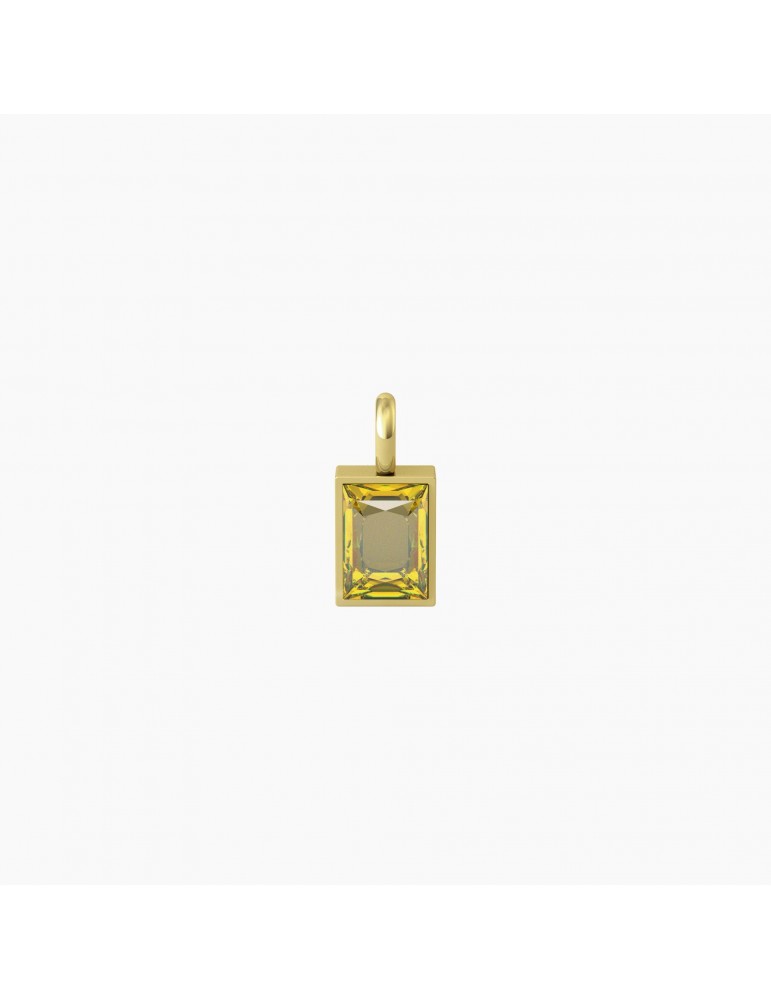 Kidult By You | Energia | Sogni | Charm in acciaio dorato con zircone giallo | 741129