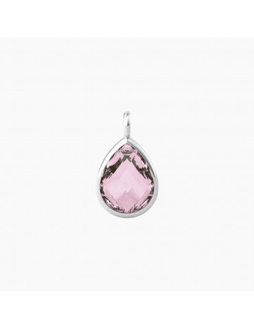 Kidult By You | Energia | Vita | Charm in acciaio con glass rosa | 741097