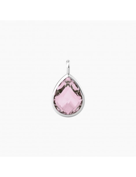 Kidult By You | Energia | Vita | Charm in acciaio con glass rosa | 741097