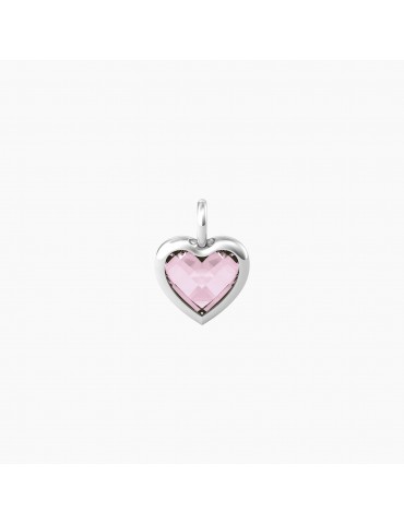 Kidult By You | Energia | Vita | Charm in acciaio con glass rosa | 741092