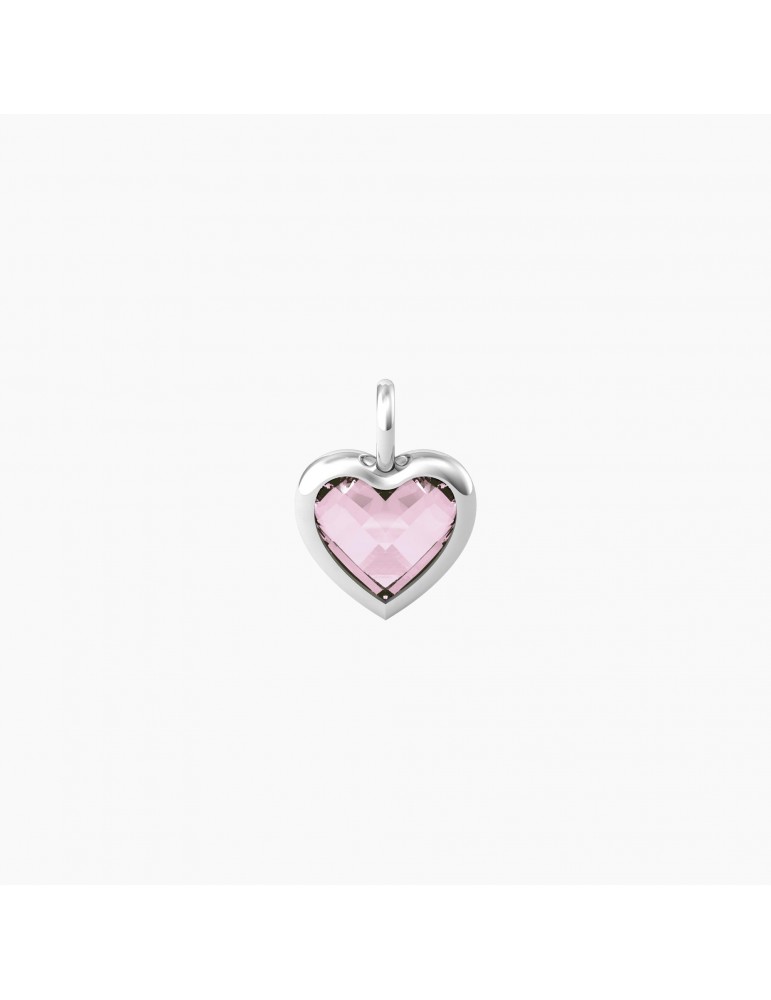 Kidult By You | Energia | Vita | Charm in acciaio con glass rosa | 741092