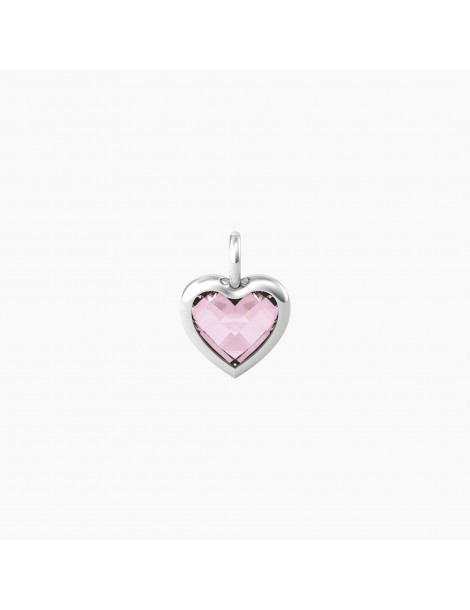 Kidult By You | Energia | Vita | Charm in acciaio con glass rosa | 741092