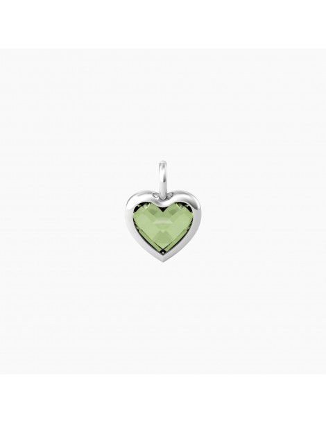 Kidult By You | Energia | Vita | Charm in acciaio con glass verde | 741094