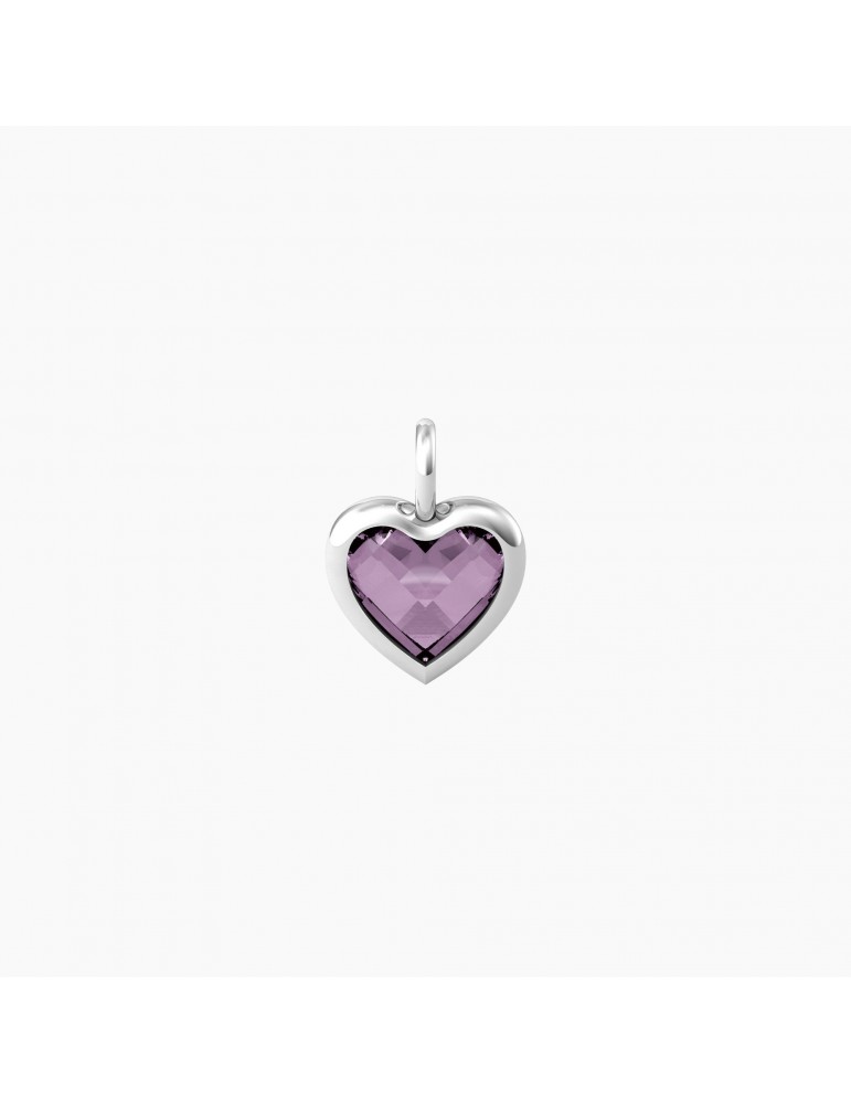 Kidult By You | Energia | Vita | Charm in acciaio con glass viola | 741093