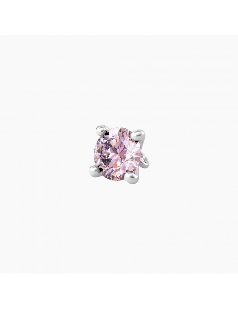 Kidult By You | Energia | Obbiettivo | Charm in acciaio con zircone rosa | 741118