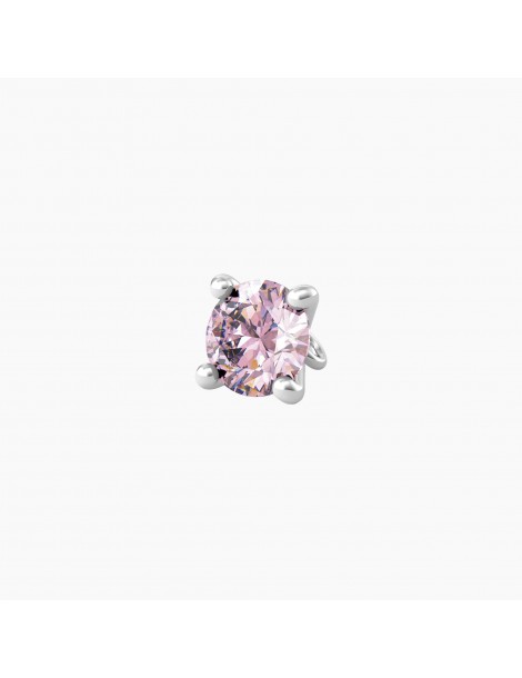 Kidult By You | Energia | Obbiettivo | Charm in acciaio con zircone rosa | 741118