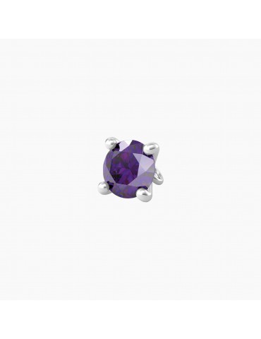 Kidult By You | Energia | Obbiettivo | Charm in acciaio con zircone viola | 741119